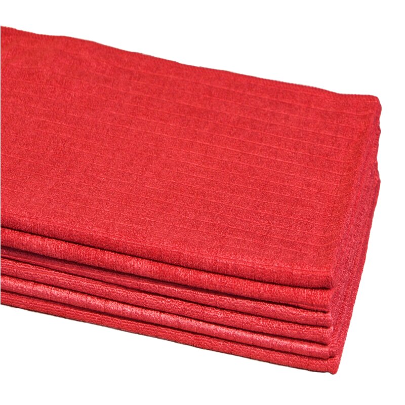 Reinwelt Microfaser Geschirrtuch, 6er Set altrosa-terra-petrol MIX