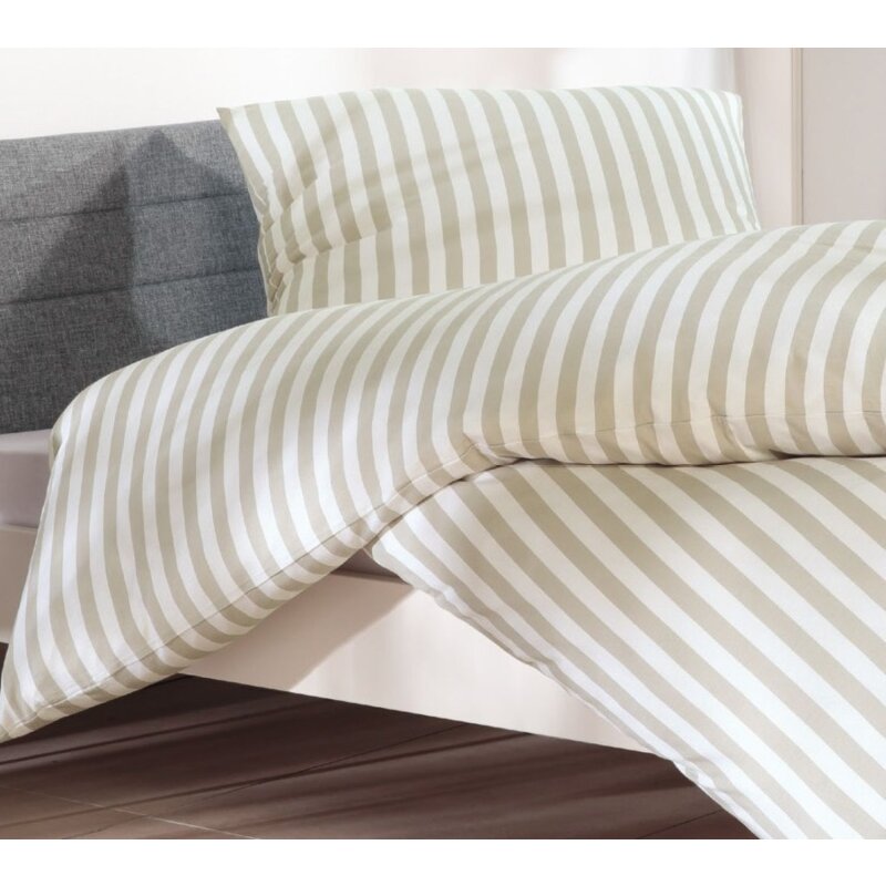 Baumwolle Jersey Bettwäsche, 2-teilig (ca. 80x80 cm + 135x200 cm)
