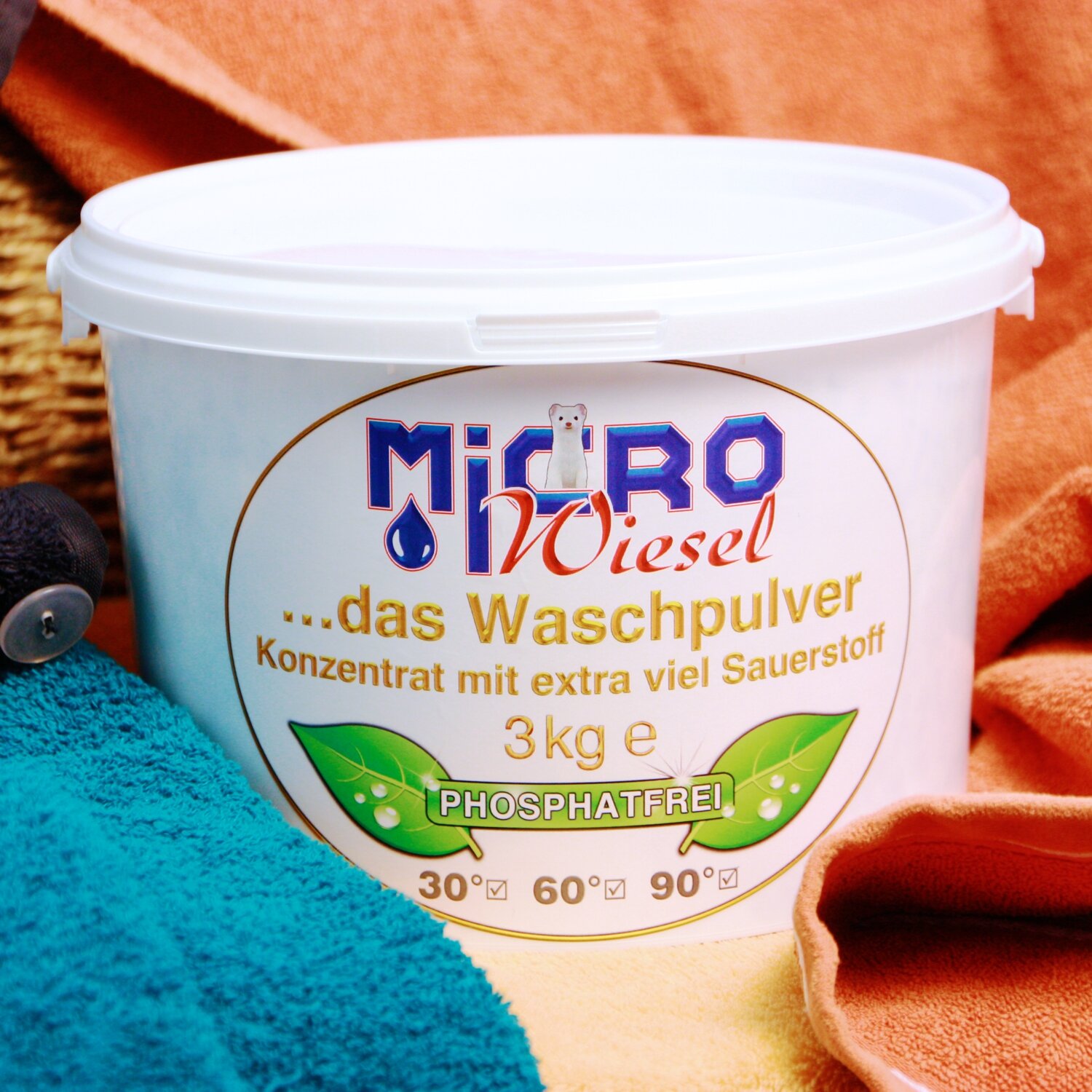 Microwiesel... das Waschpulver mit Sauerstoff, 3 kg