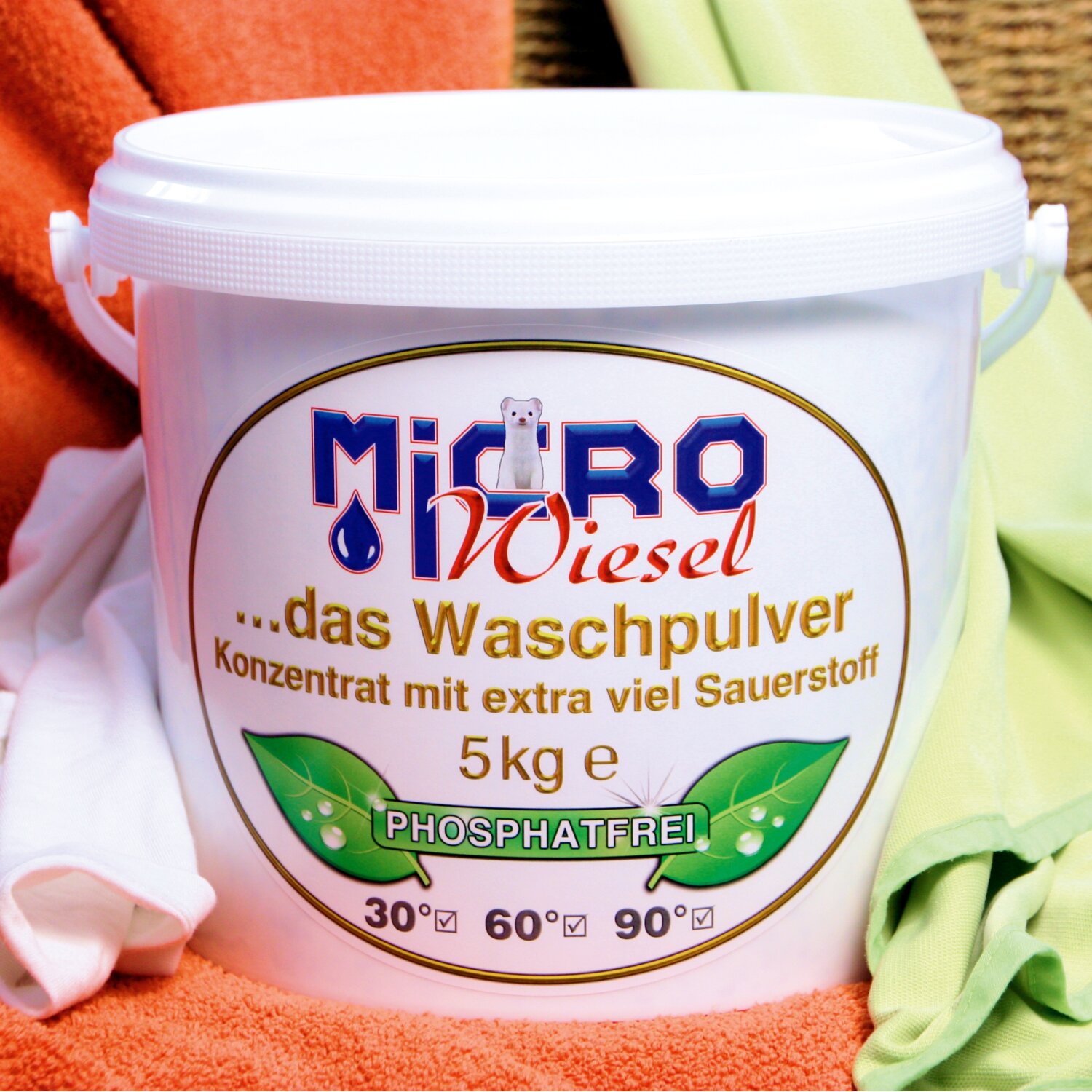 5kg ABVERKAUF! Microwiesel... das Waschpulver mit Sauerstoff, 5 kg